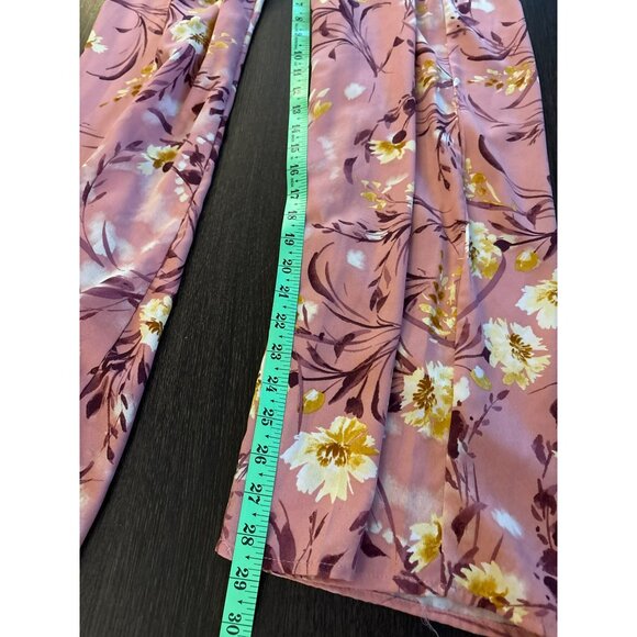 B.O.G Collective Floral Pink V-Neck Jumpsuit Size M - Picture 7 of 8